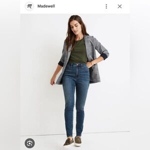 Madewell skinny jean high rise size 26